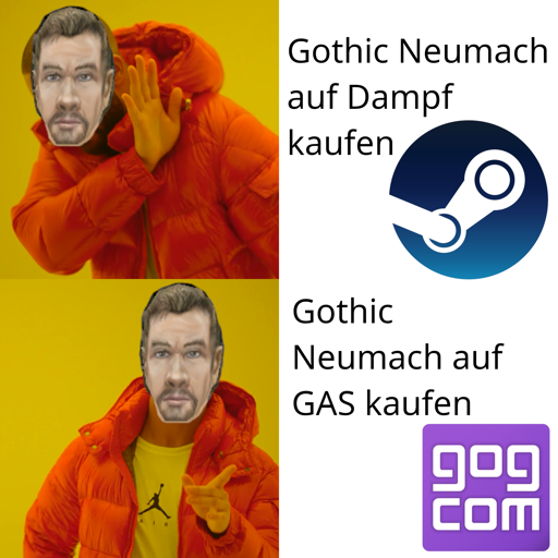 Das klassische Drake maimai aber mit Gothic Charakter als Kopf. Abgelehnt wird Gothic Neumach auf Dampf kaufen, kühl ist Gothic Neumach auf GAS kaufen. Dampf ist Steam und GAS ist GOG mit Logo erklärt.