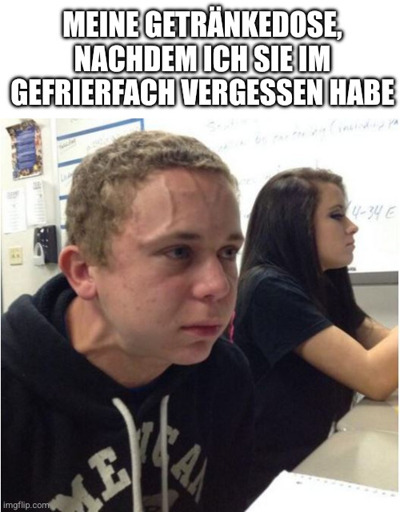 Meine Getränkedose, nachdem ich sie im Gefrierfach vergessen habe